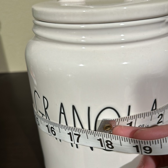 Rae Dunn White and Tan Granola Jar - Picture 6 of 7